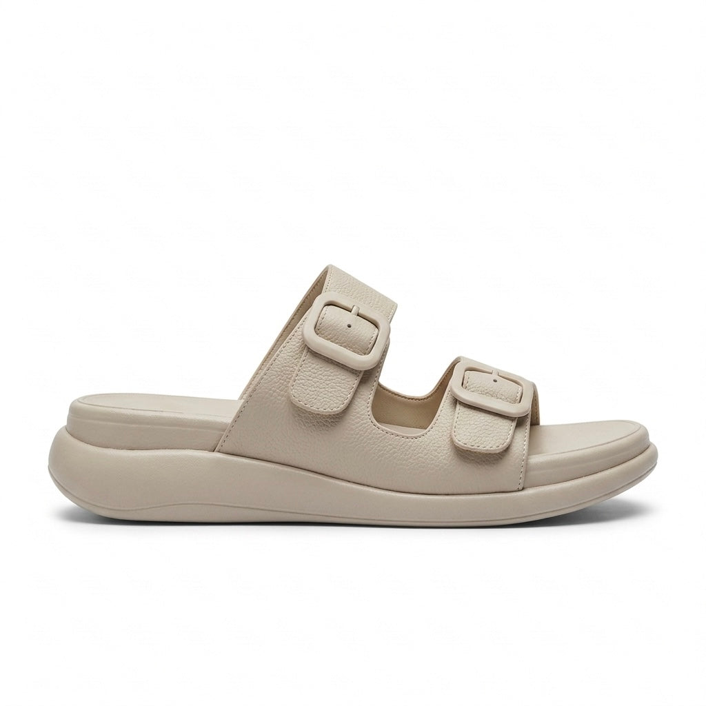 Moreau Comfort Double Strap Chunky Sliders