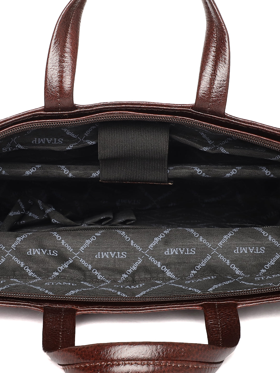 Brown Leather Flap Laptop Bags FL12126 - The Heels India