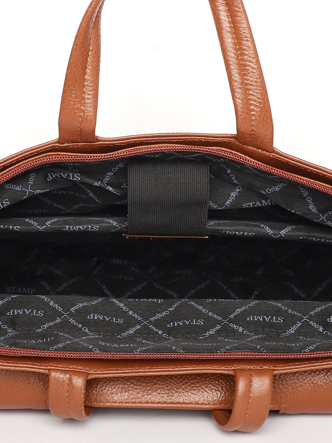 Tan Leather Flap Laptop Bags ZP12126 - The Heels India