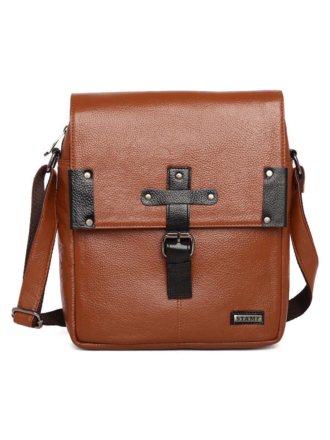 Tan Leather Crossbody bags FL500