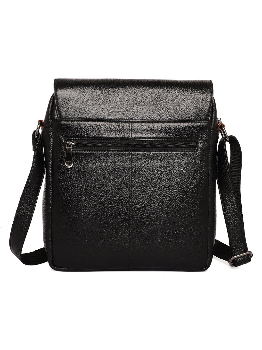 Black Leather Crossbody Bags FL500 - The Heels India