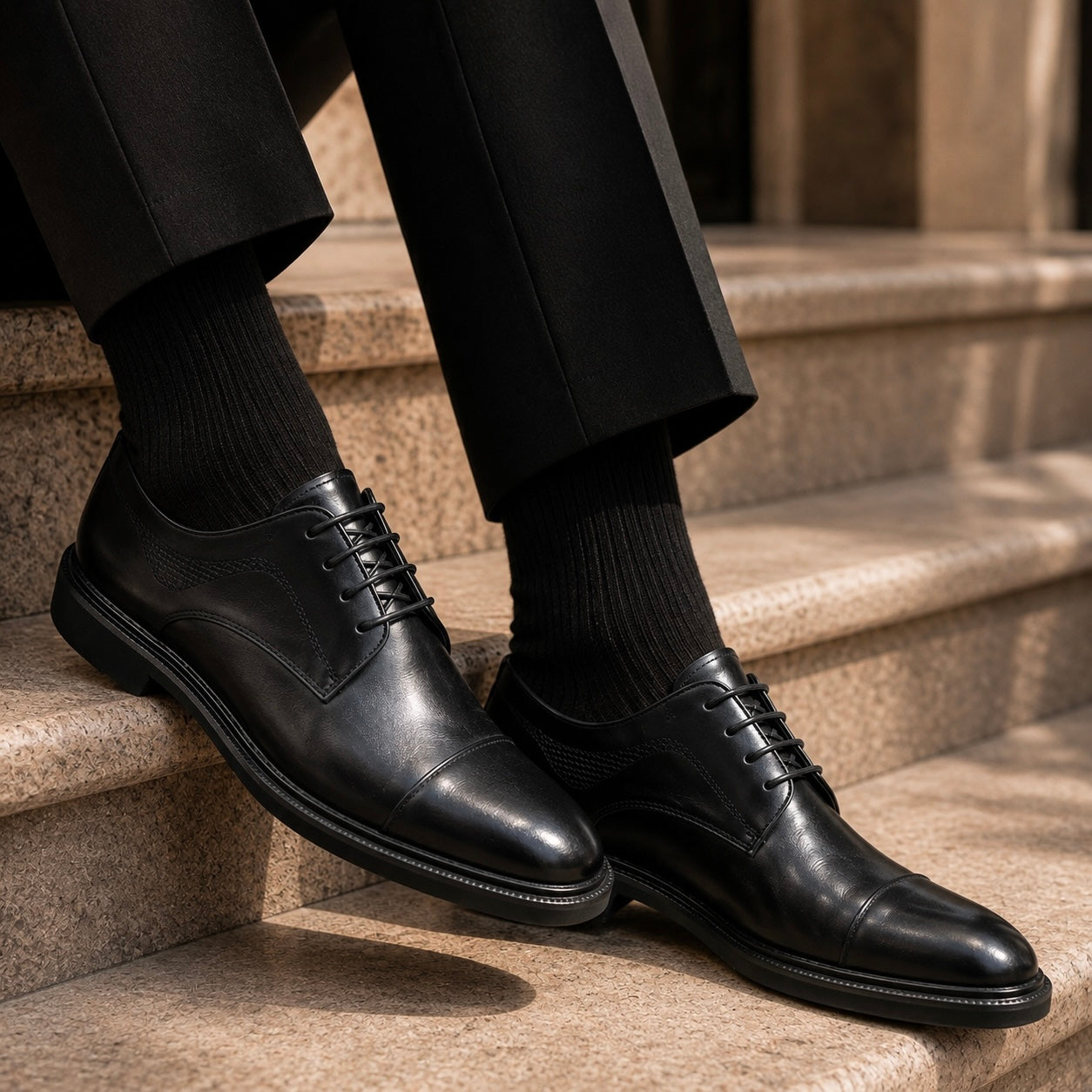 Larsen Premium Leather Lite Formal Lace Up Oxfords