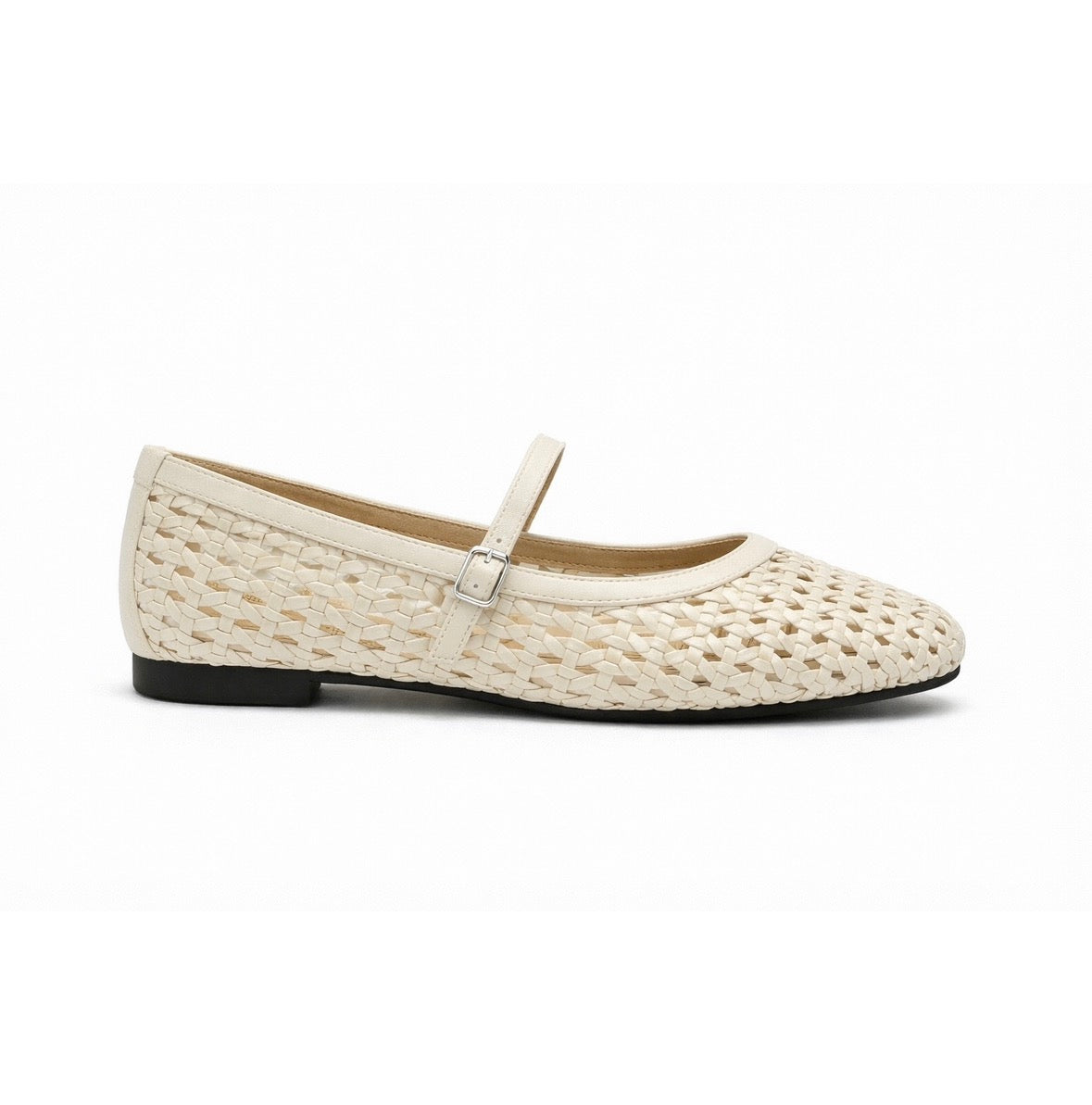 Meraki Premium Mesh Flat Mary Jane Ballerinas