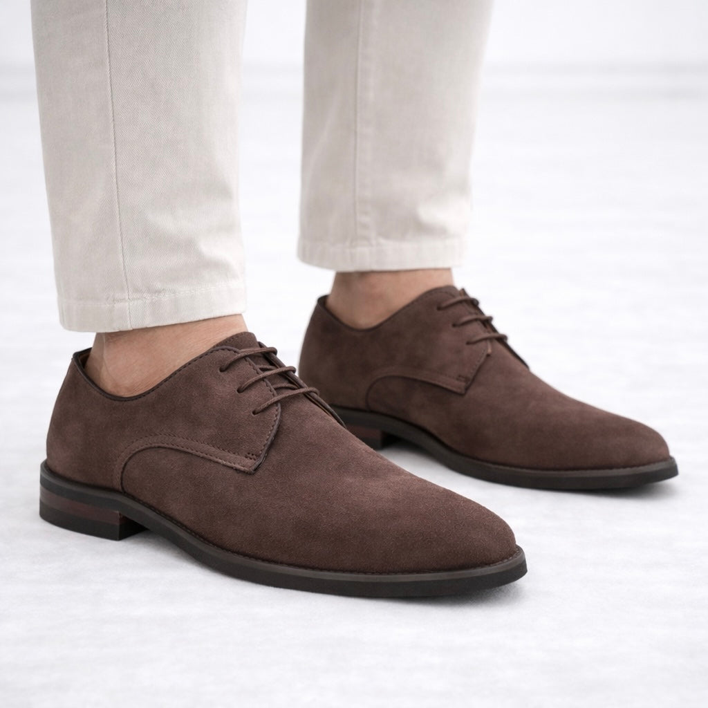 Santiago Premium Suede Leather Lace Ups - The Heels India
