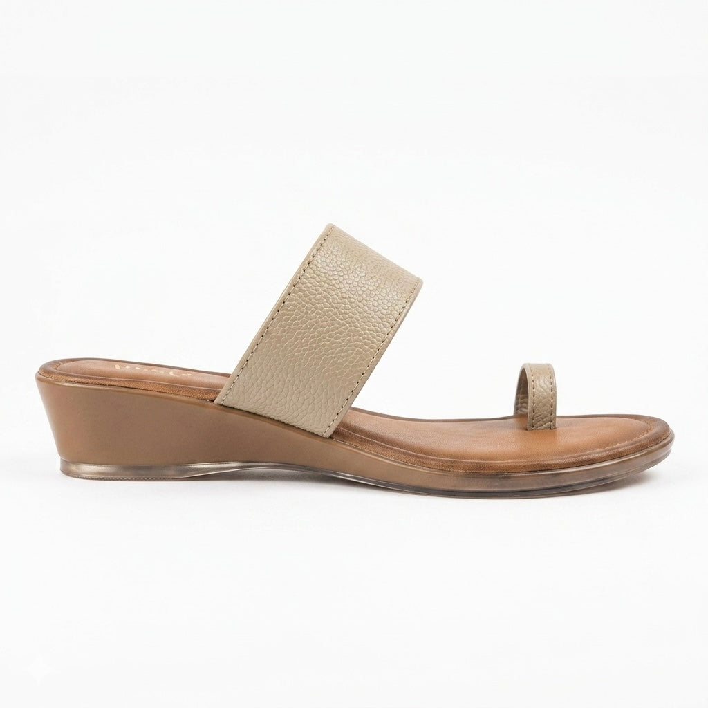 Welma Thumb Strap Leather Summer Slippers