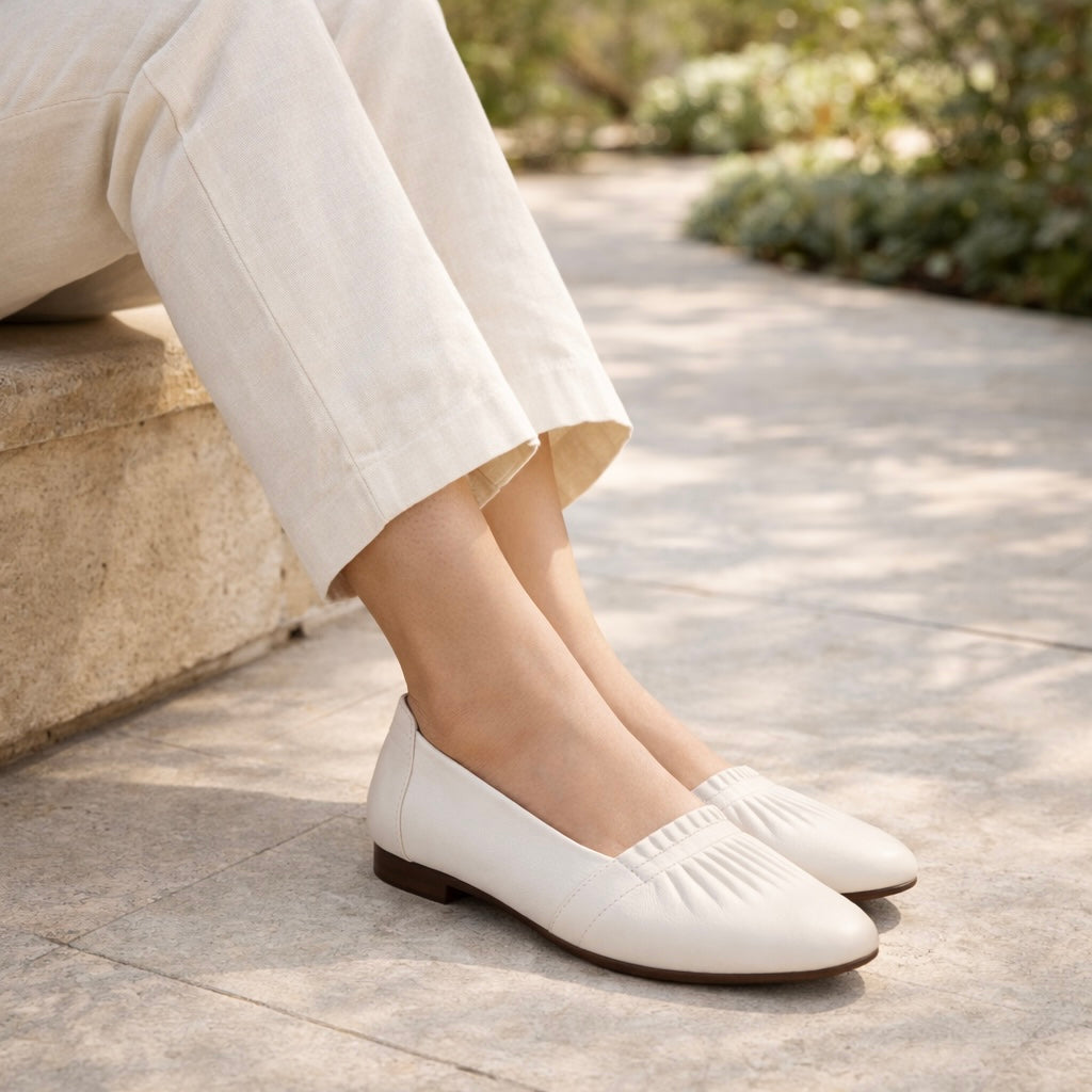 Linda Premium Leather Comfort Ballerinas - The Heels India