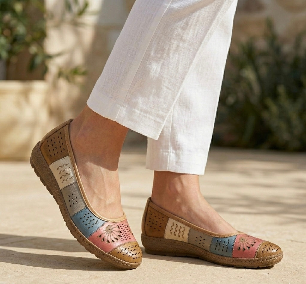 Melanie Premium Leather Multy Comfort Ballerinas