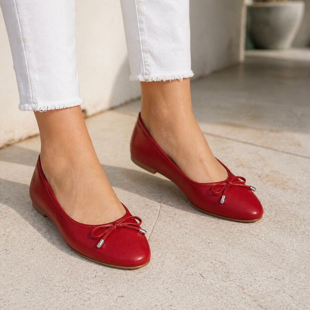 CLASSIC Premium Leather Tassel Flat Ballerinas - The Heels India
