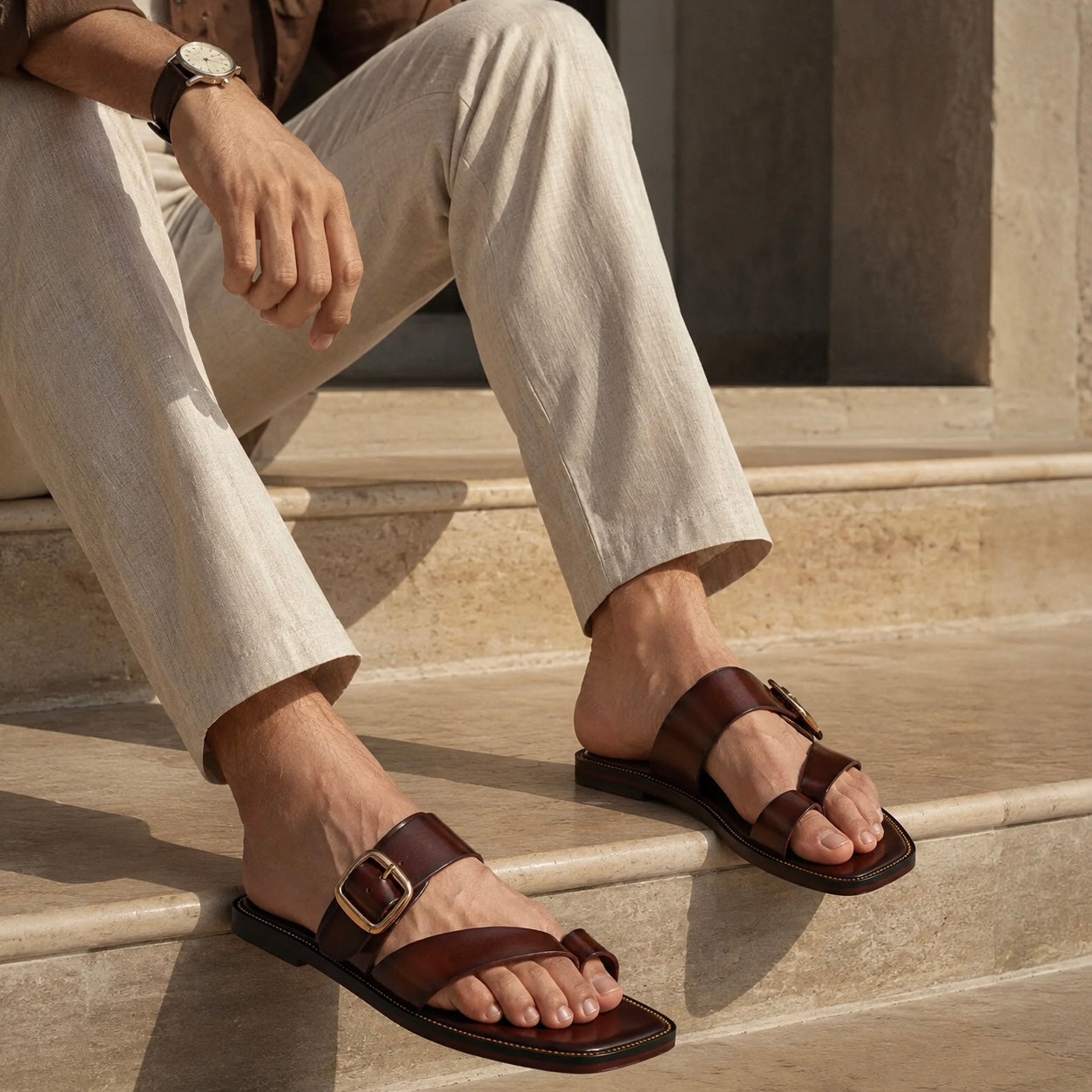Zorah Luxury Leather Slippers - The Heels India