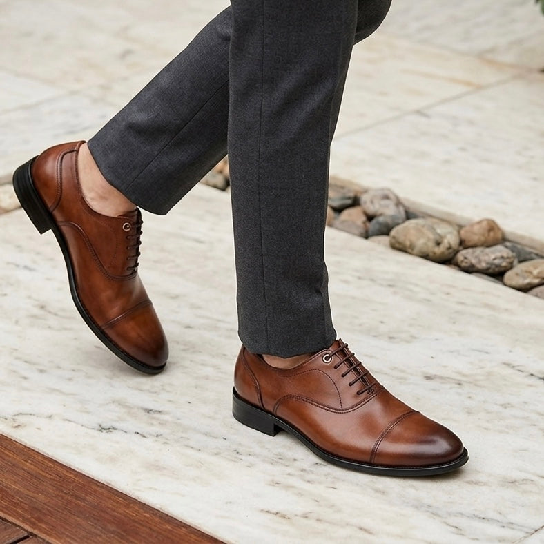 Clifford Premium Leather Oxfords - The Heels India