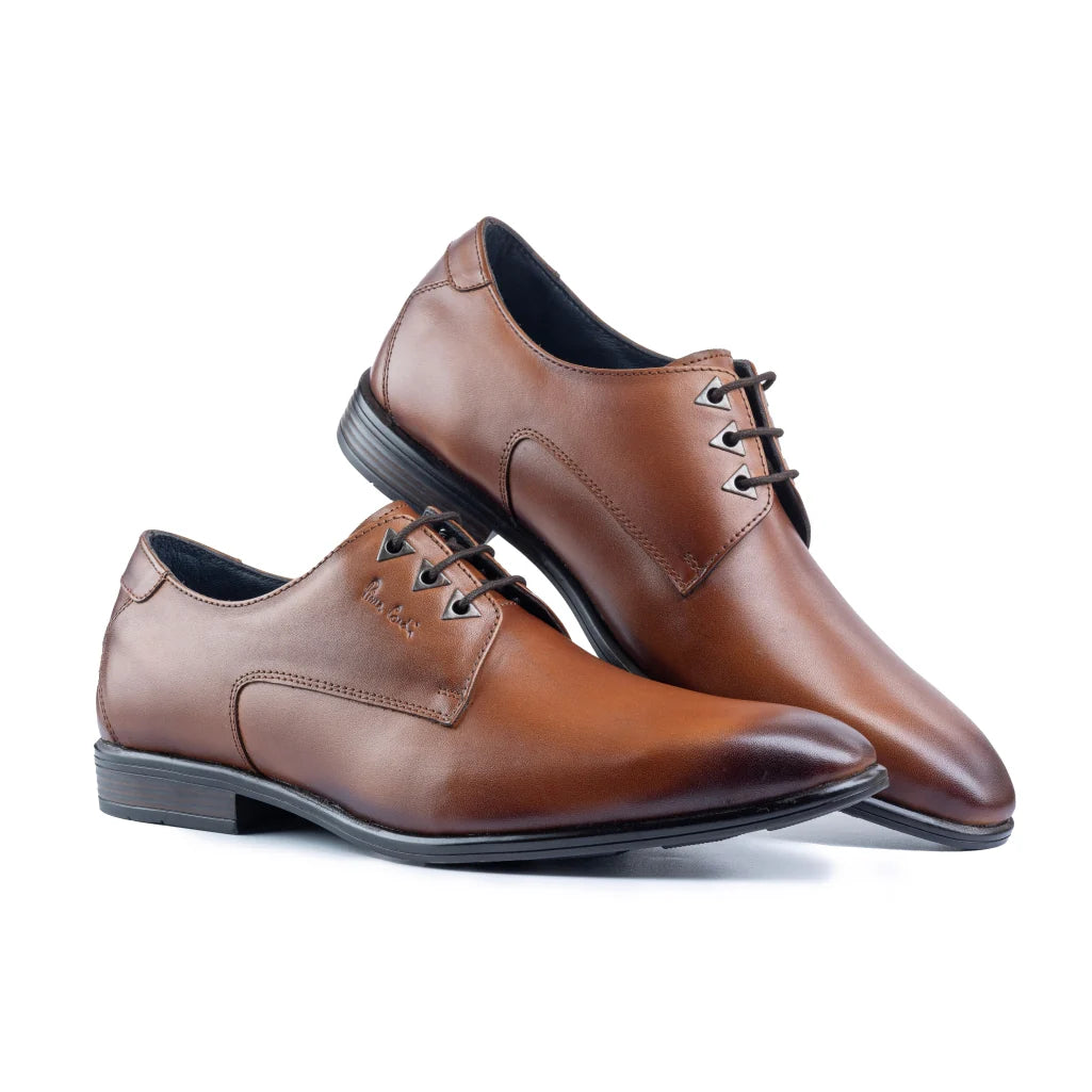 Tuscan Leather Plain Derby Lace Ups