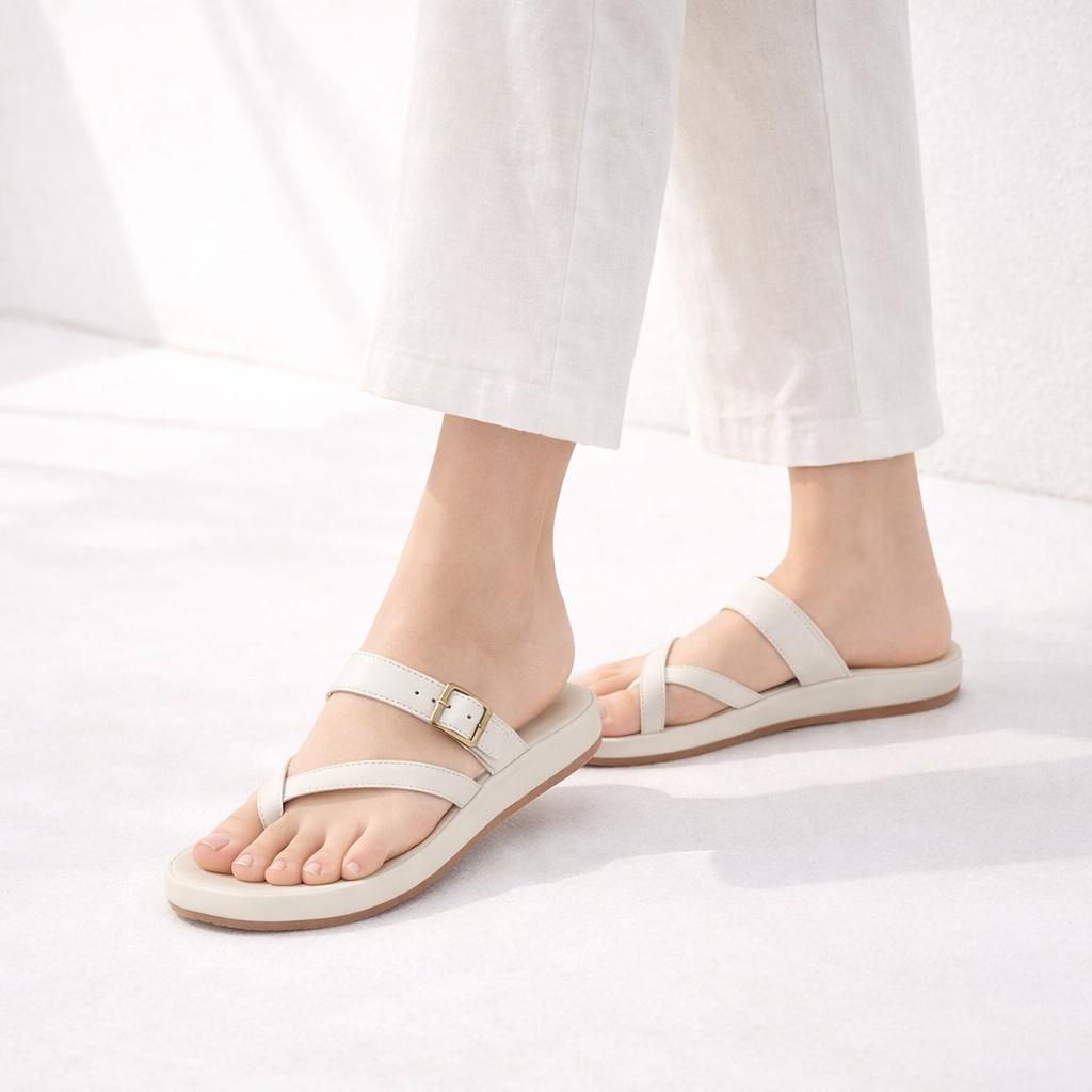 Celine Cushioned Thumb Slippers - The Heels India