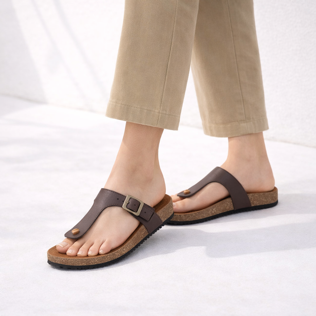 Jenifer Original Cork Footbed Slippers - The Heels India