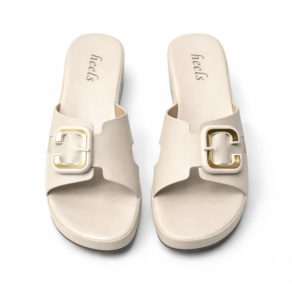 Lexi Premium Cushioned Wedge Sliders - The Heels India