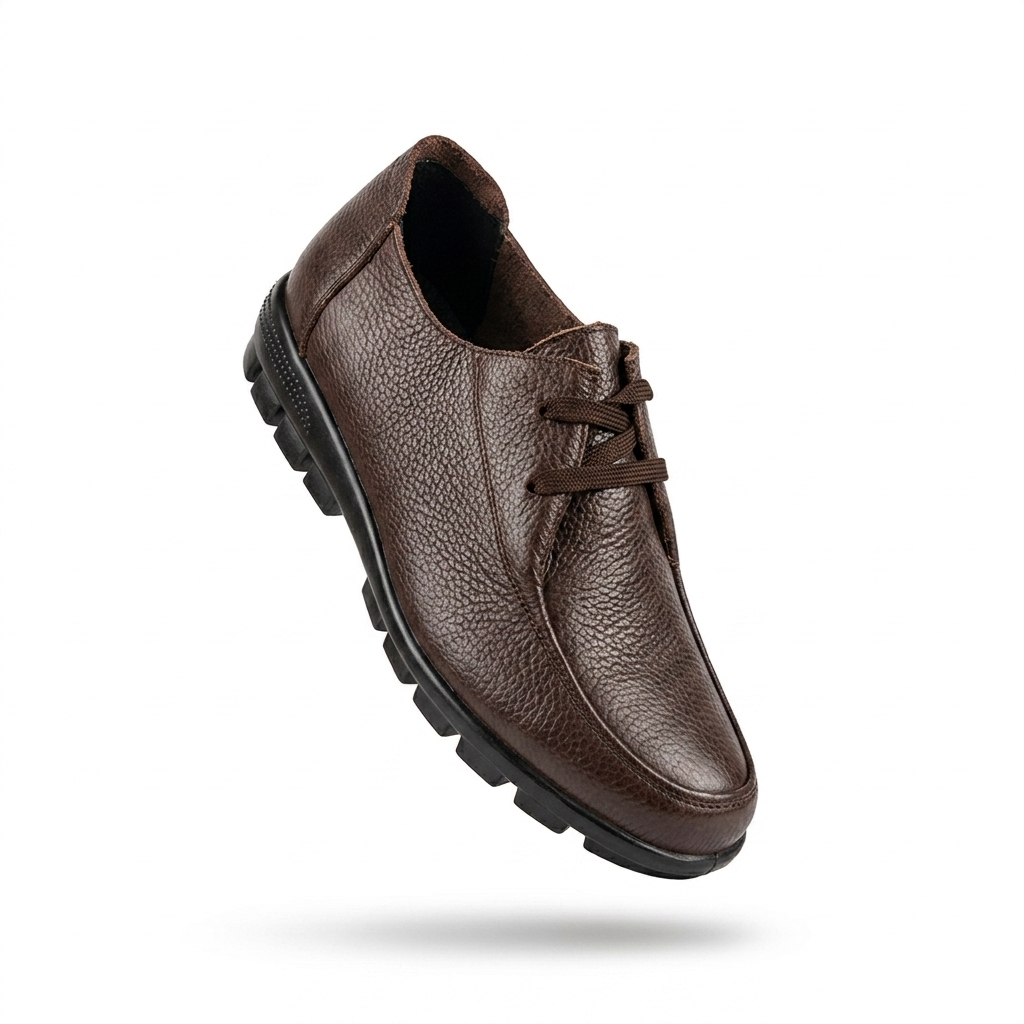 Arianna Casual Leather Lace Up Derby Shoes