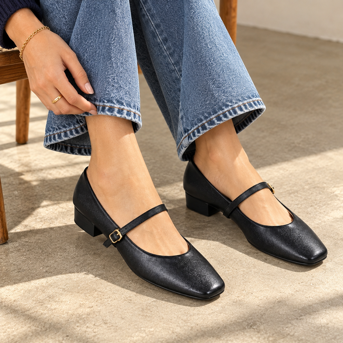 Miley Block Heel Mary Janes