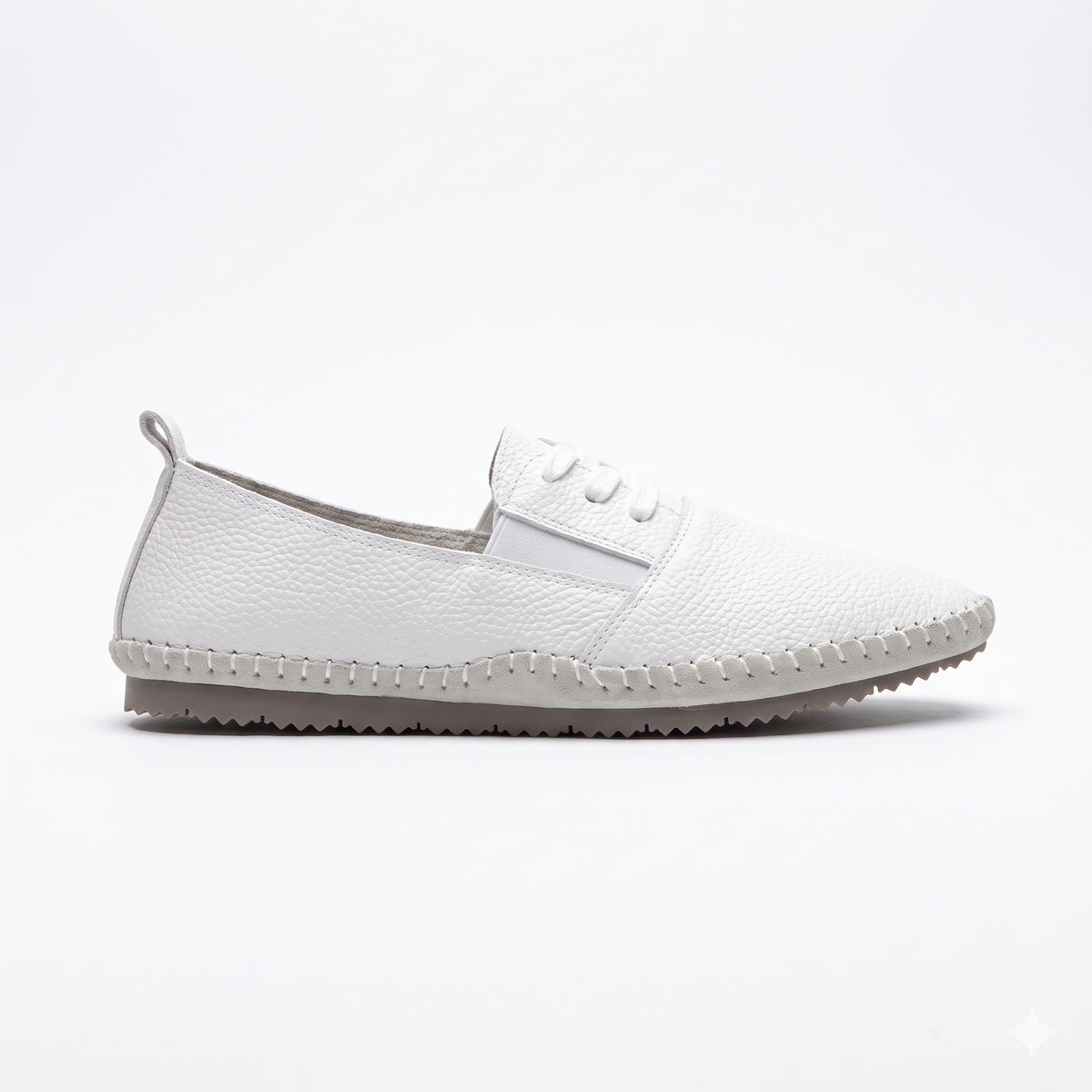 Clarrise Summer Cushioned Lace Up Espadrille Loafers in White - The Heels India