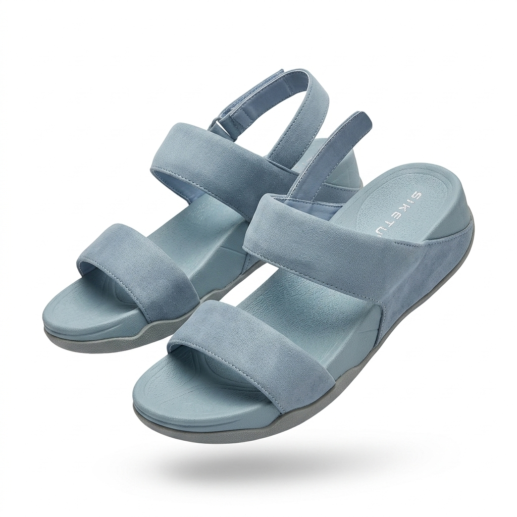 Raya Back Velcro Wedge Comfort Summer Sandals