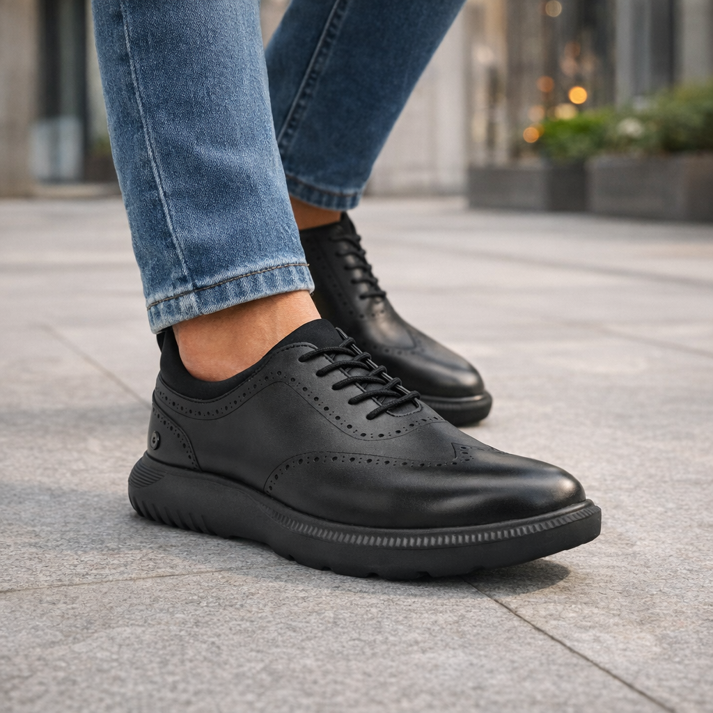 Trossard Cloud Leather Sneakers - The Heels India