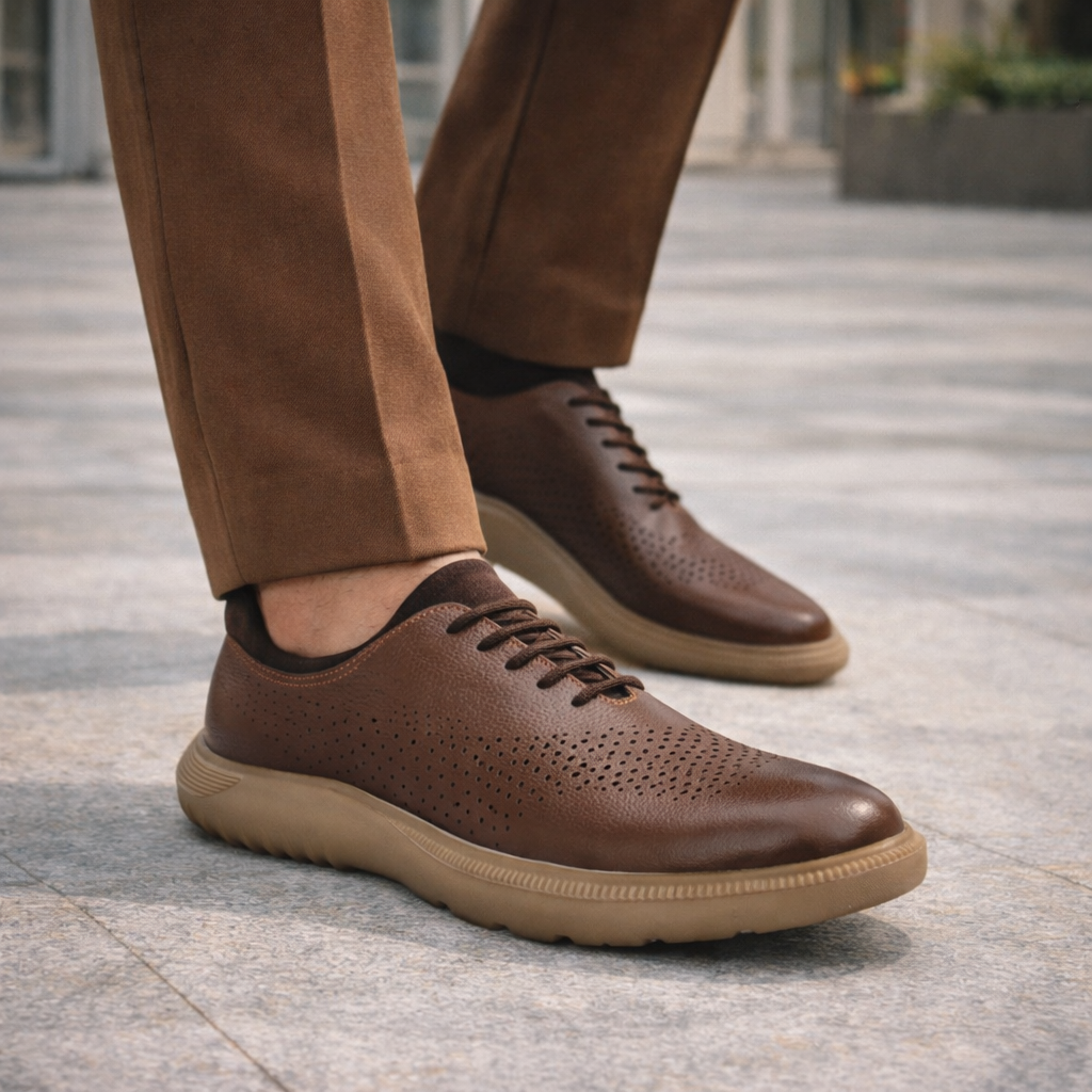 Romero Cloud Leather Sneakers - The Heels India