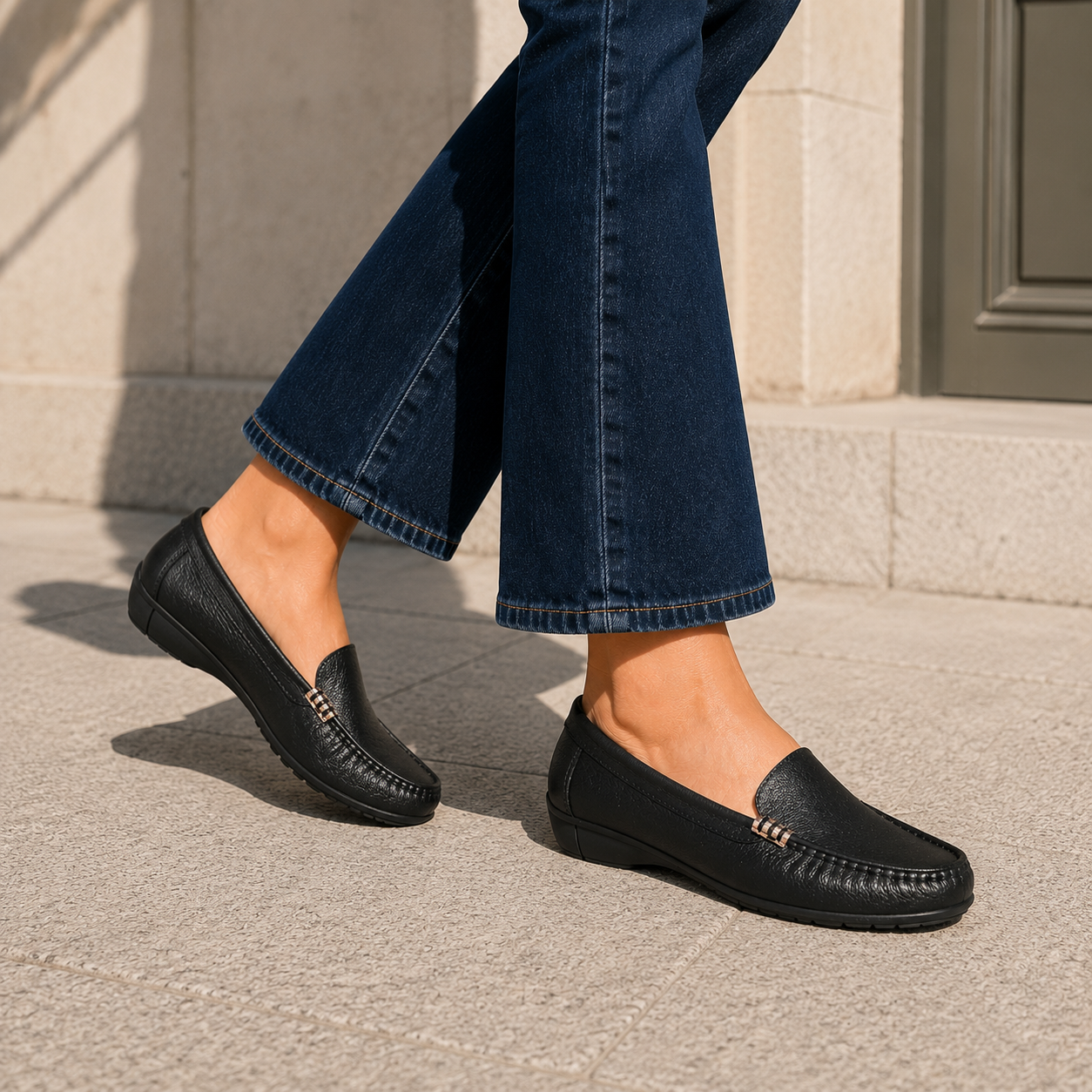 Mikela Classic Leather Loafers - The Heels India