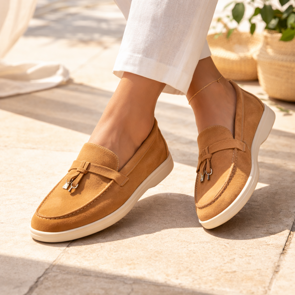 Junette Premium Leather Loafers - The Heels India