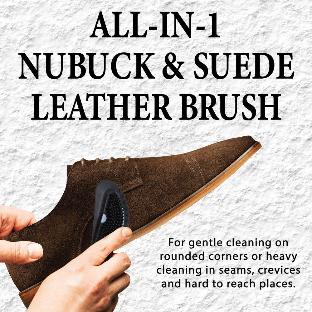 HELIOS NUBUCK & SUEDE 4 WAY LEATHER CLEANING BRUSH - The Heels India