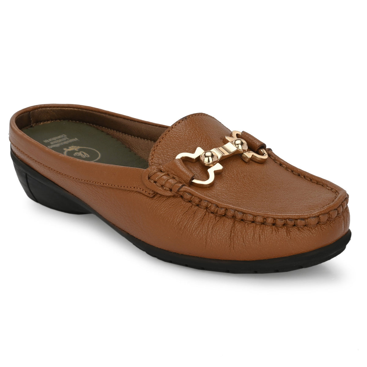 Bianca Leather Slip On Mules - The Heels India