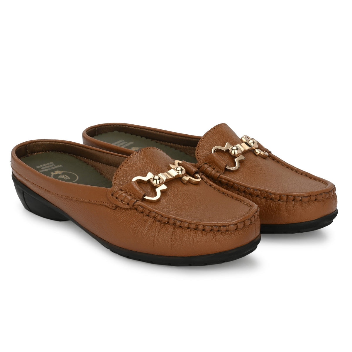 Bianca Leather Slip On Mules - The Heels India