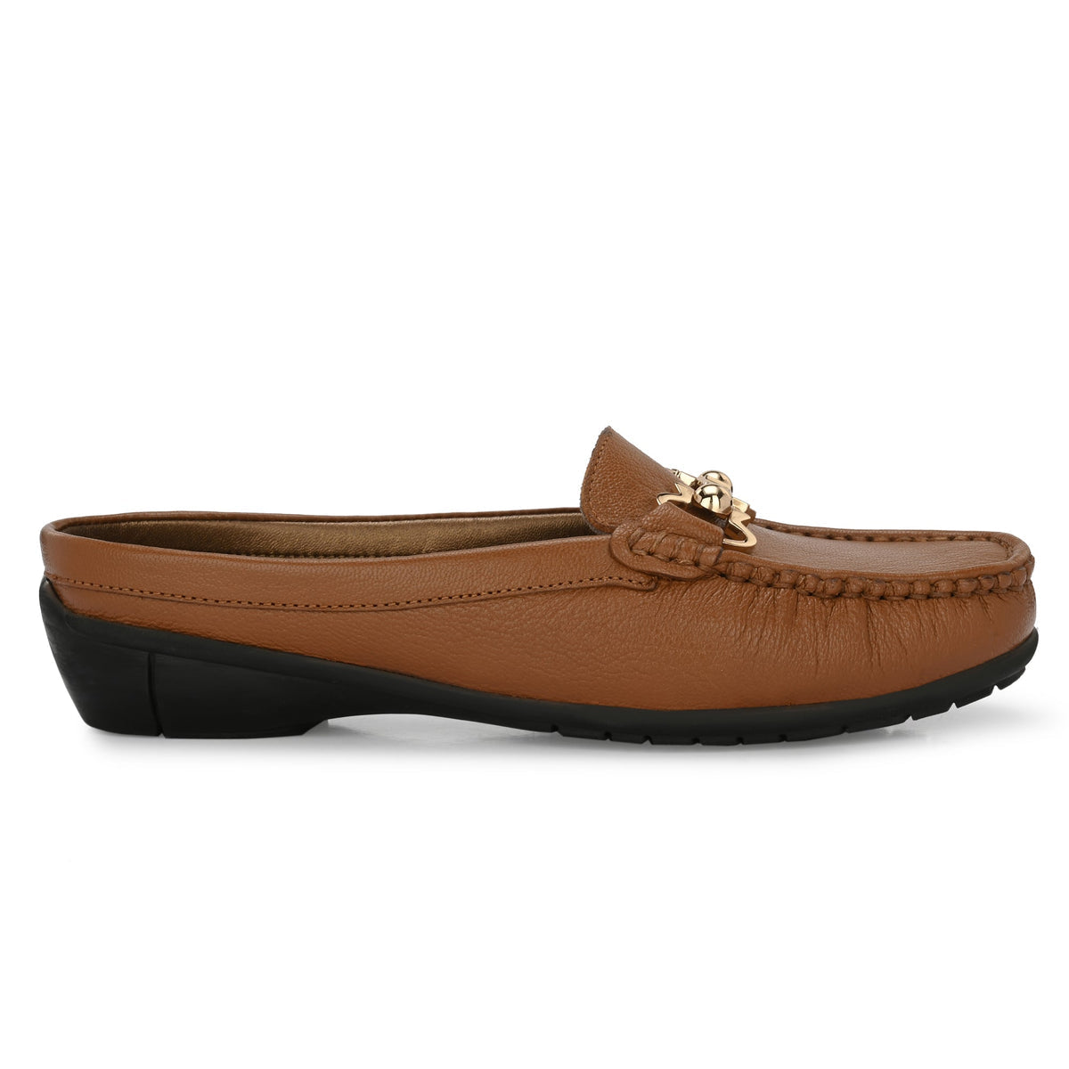 Bianca Leather Slip On Mules - The Heels India