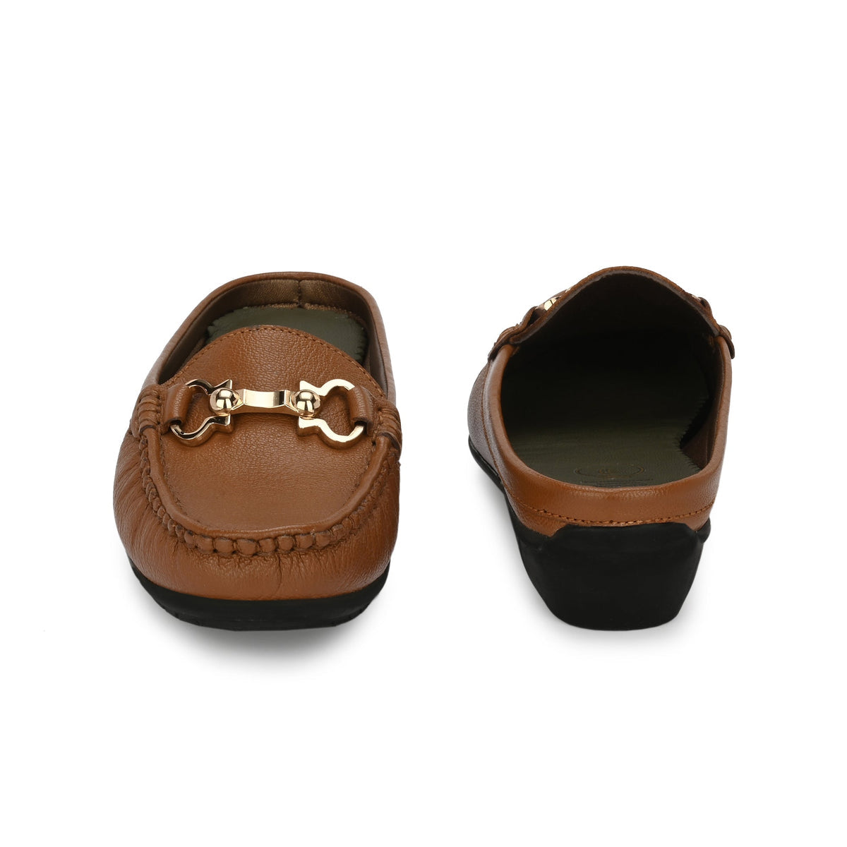 Bianca Leather Slip On Mules - The Heels India