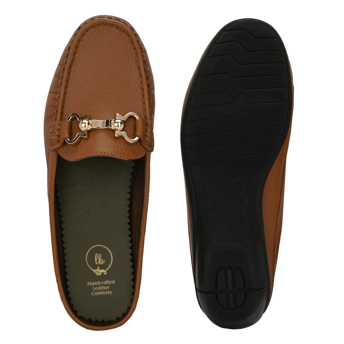 Bianca Leather Slip On Mules - The Heels India