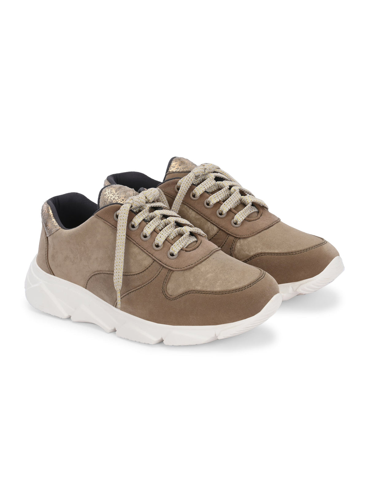 Cotton Lace Up Sneakers - The Heels India