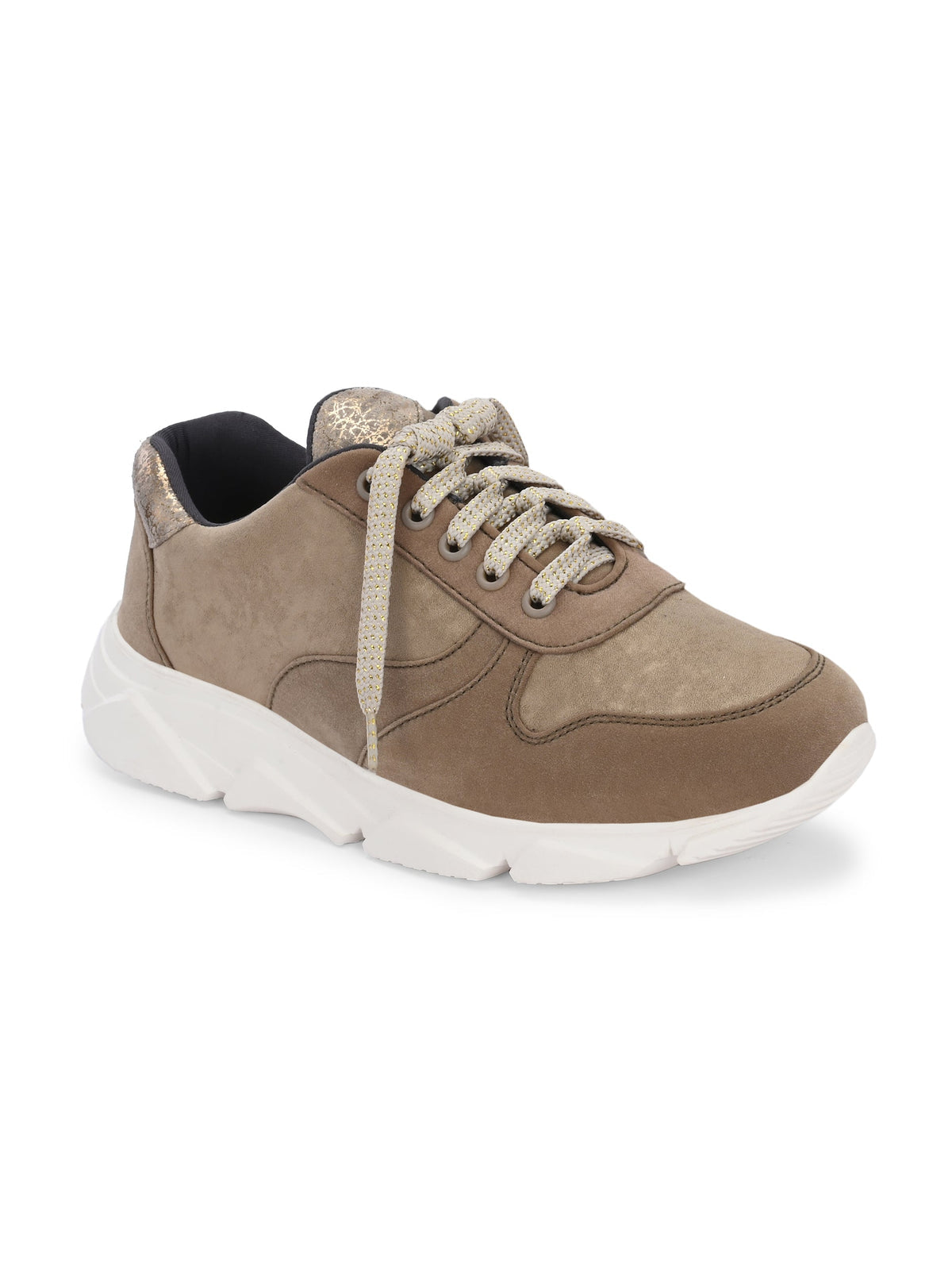 Cotton Lace Up Sneakers - The Heels India