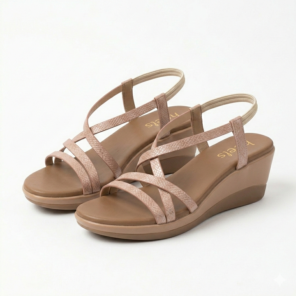 Raye Strappy Wedge Comfort Summer Sandals