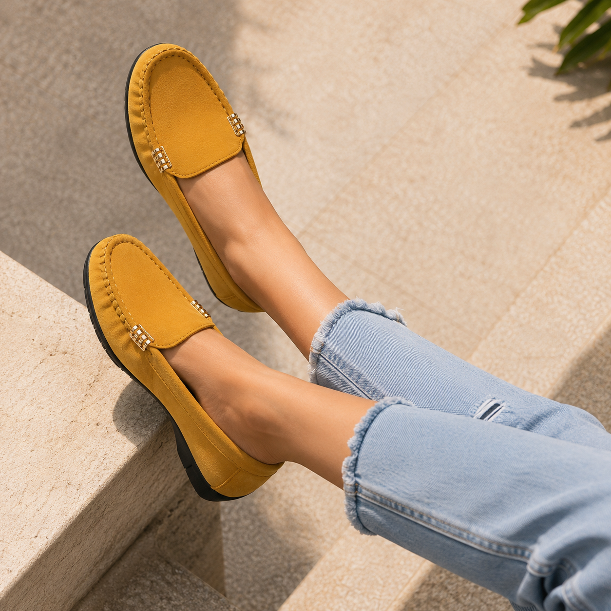 Chelsea Suede Leather Loafers - The Heels India