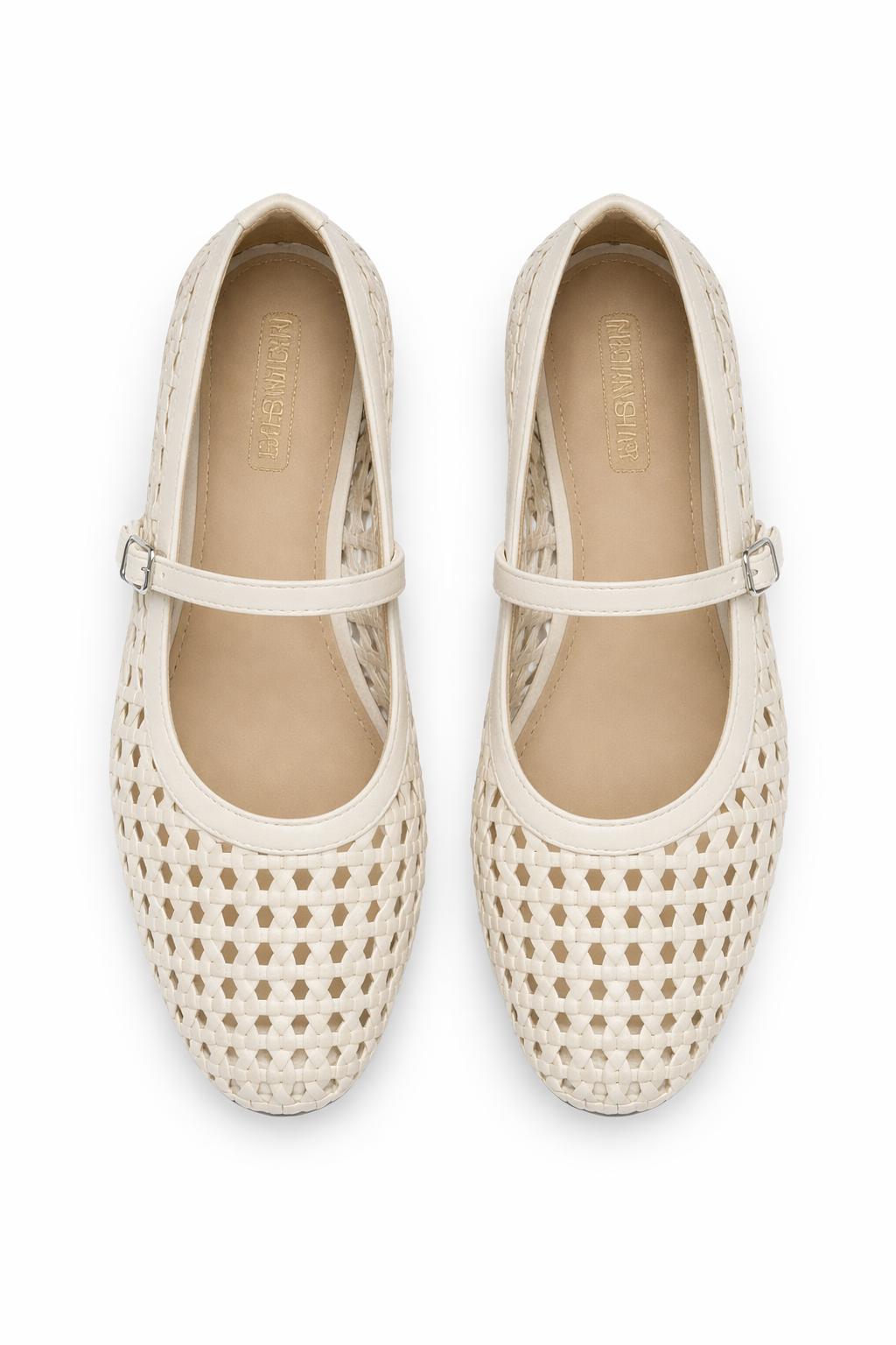 Meraki Premium Mesh Flat Mary Jane Ballerinas