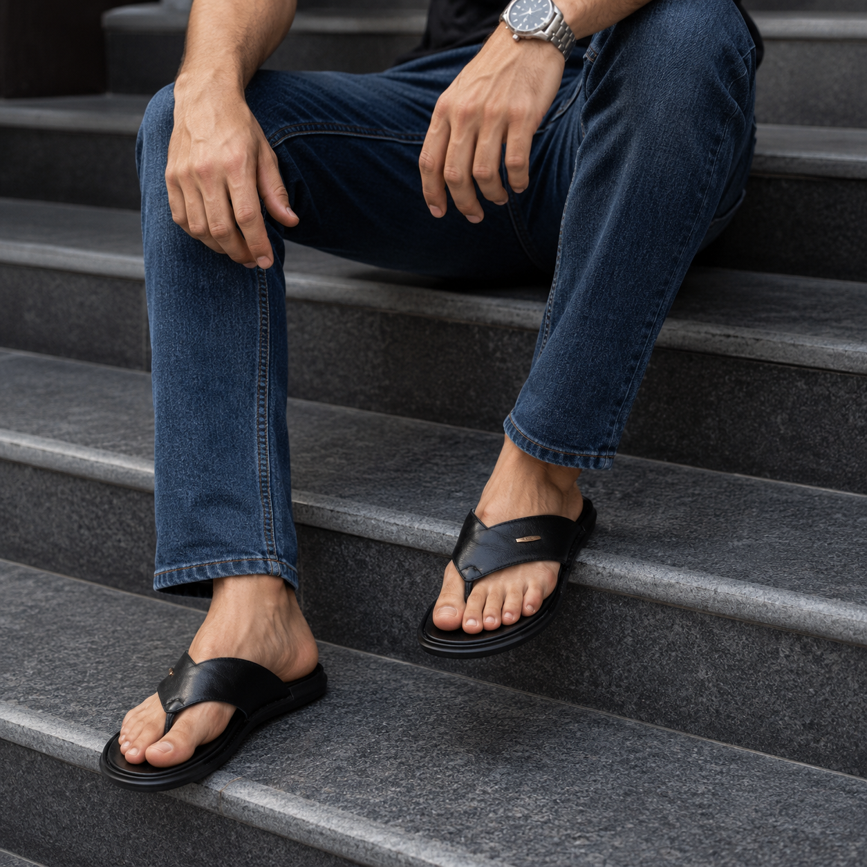 Vincent Cushion Leather Slippers - The Heels India