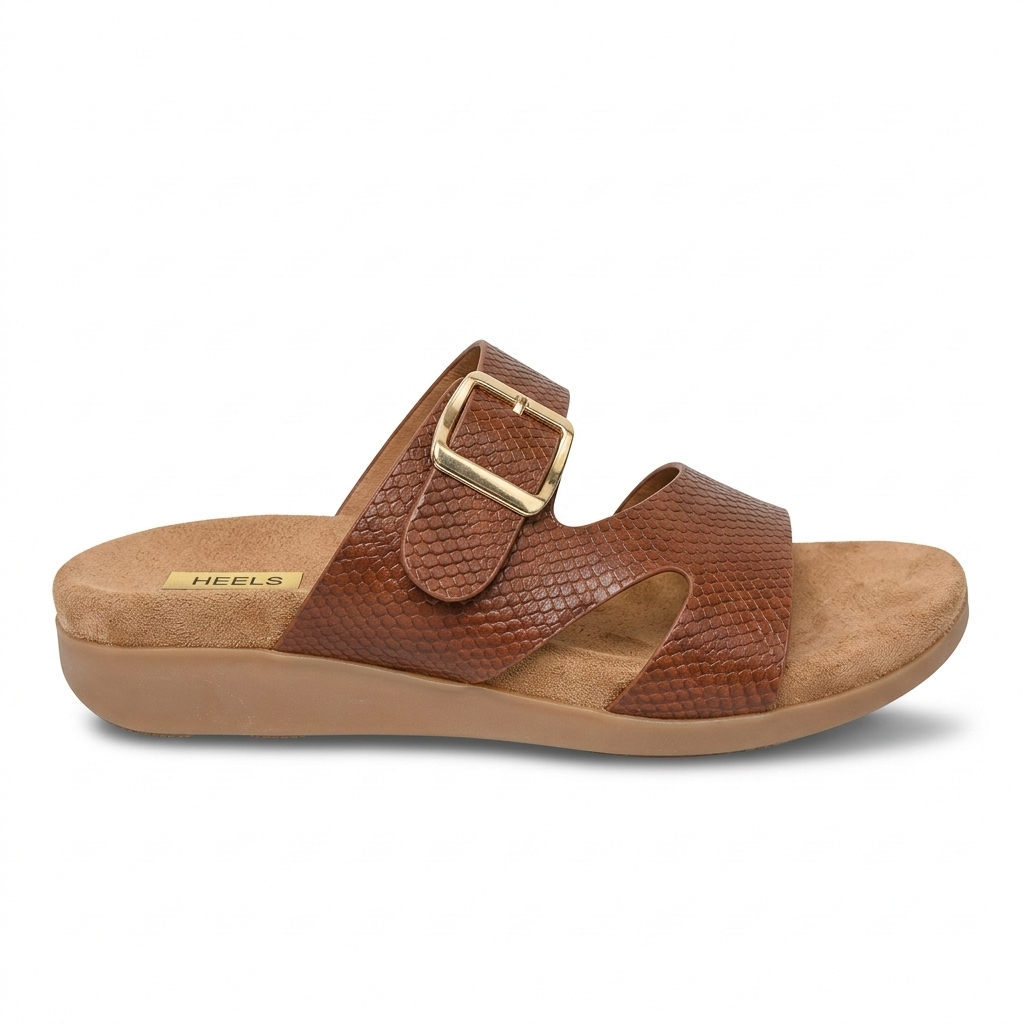 Sasha Comfort Buckled Summer Sliders