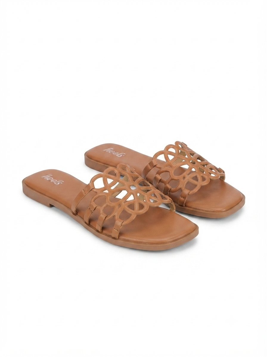 Lima Laser Cut Cushioned Summer Sliders