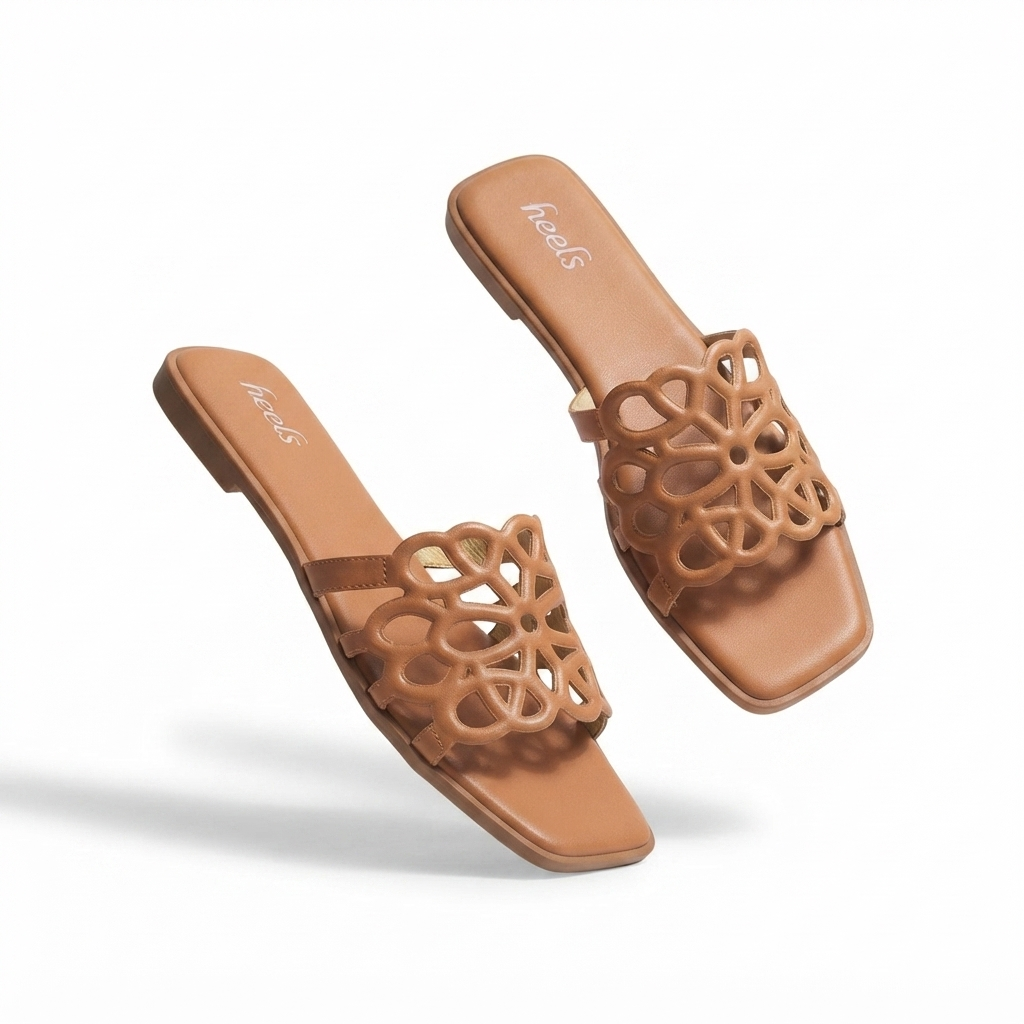 Lima Laser Cut Cushioned Summer Sliders