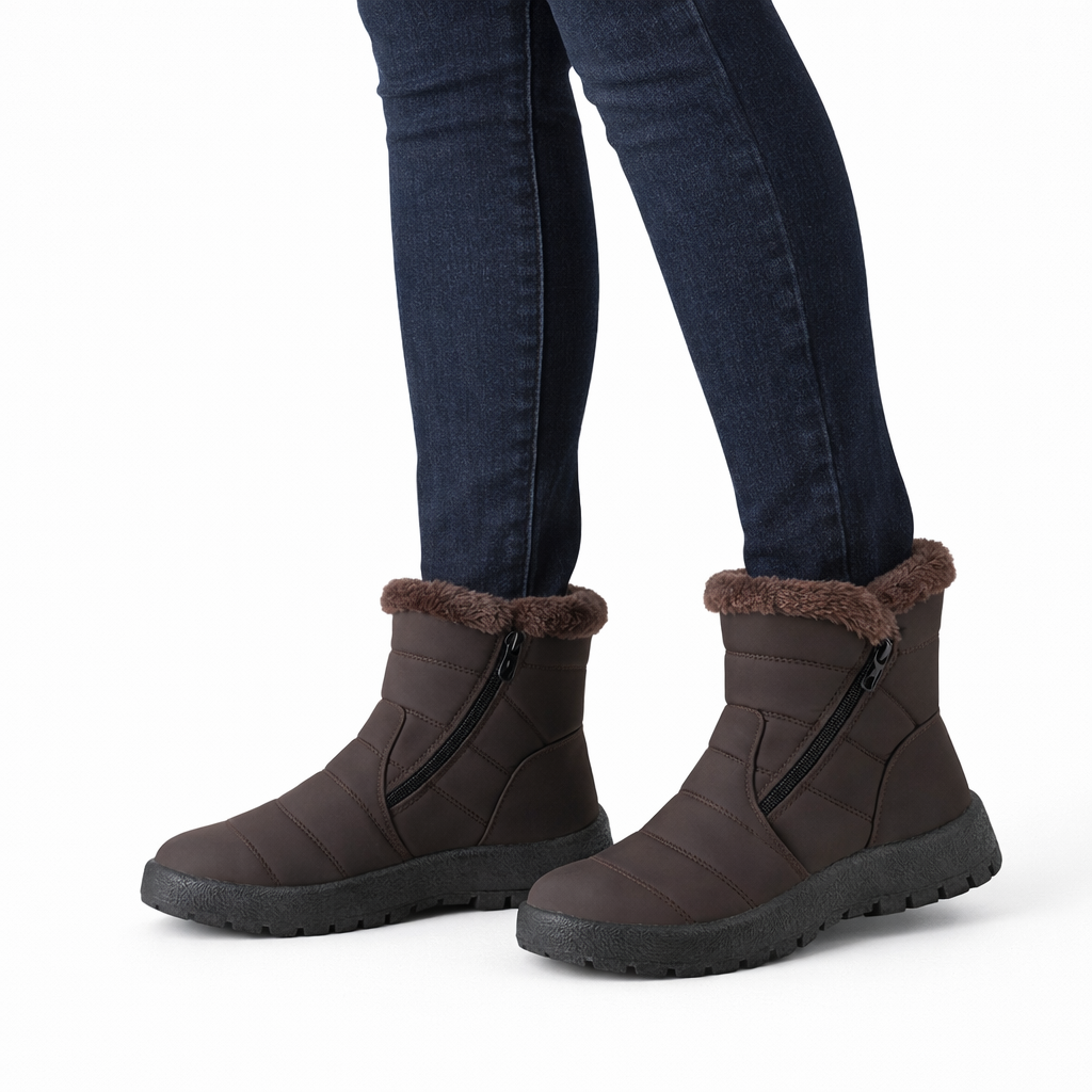 Sloane Suede Ankle Fur Boots