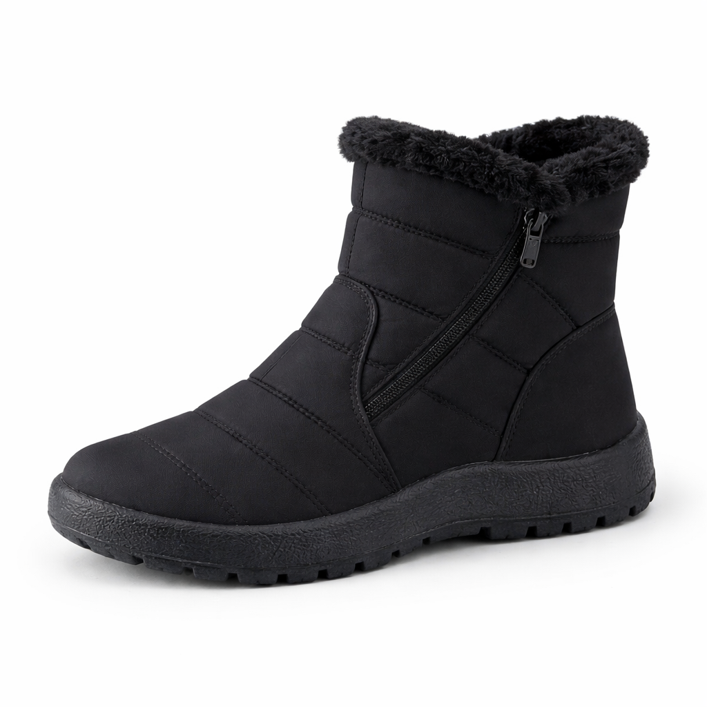 Sloane Suede Ankle Fur Boots