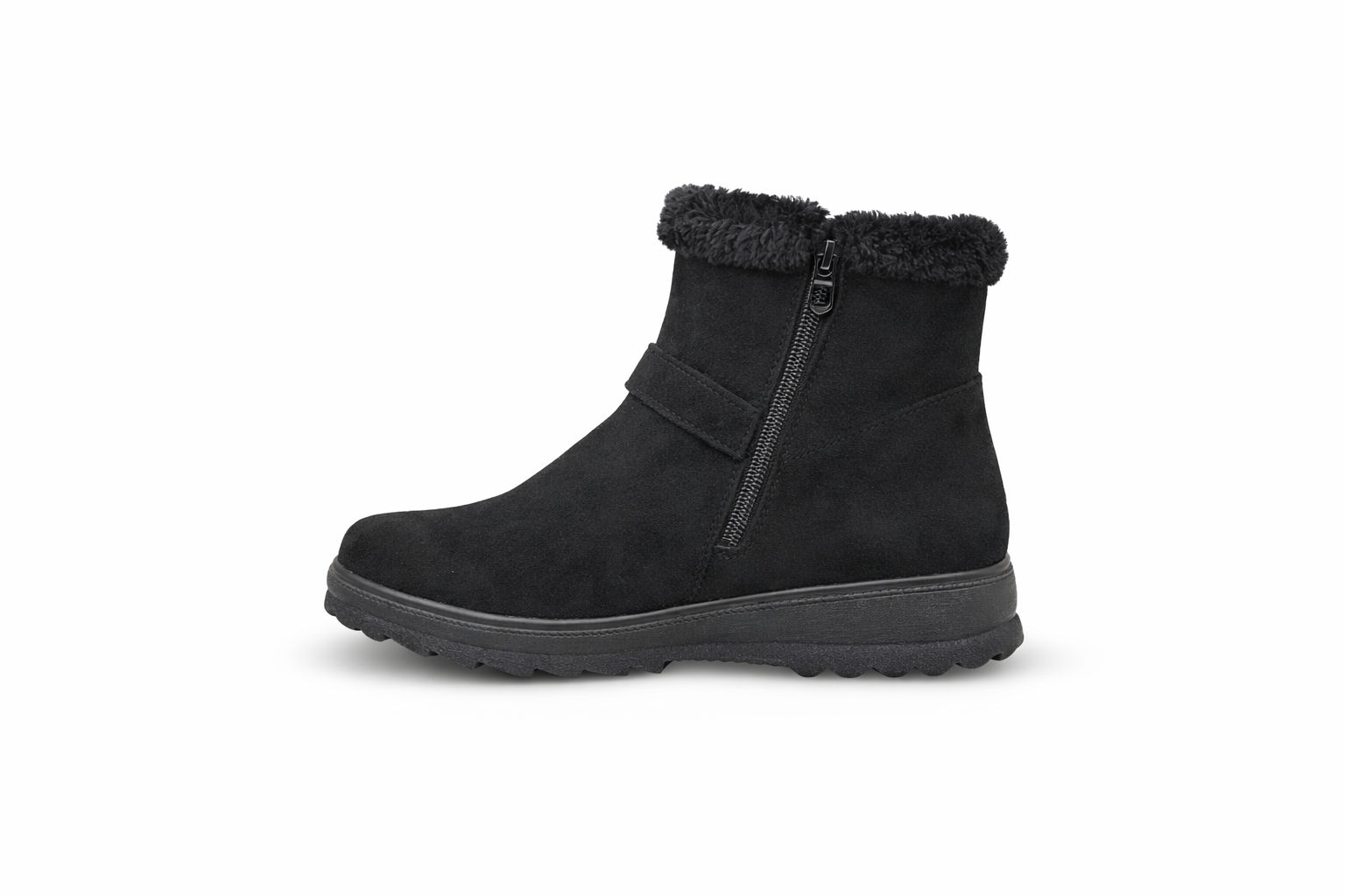 Costara Suede Fur Ankle Boots