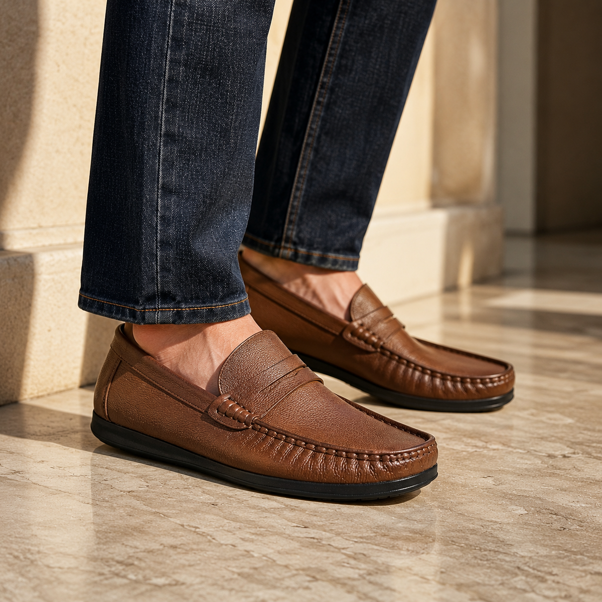 Herald Leather Everyday Loafers - The Heels India