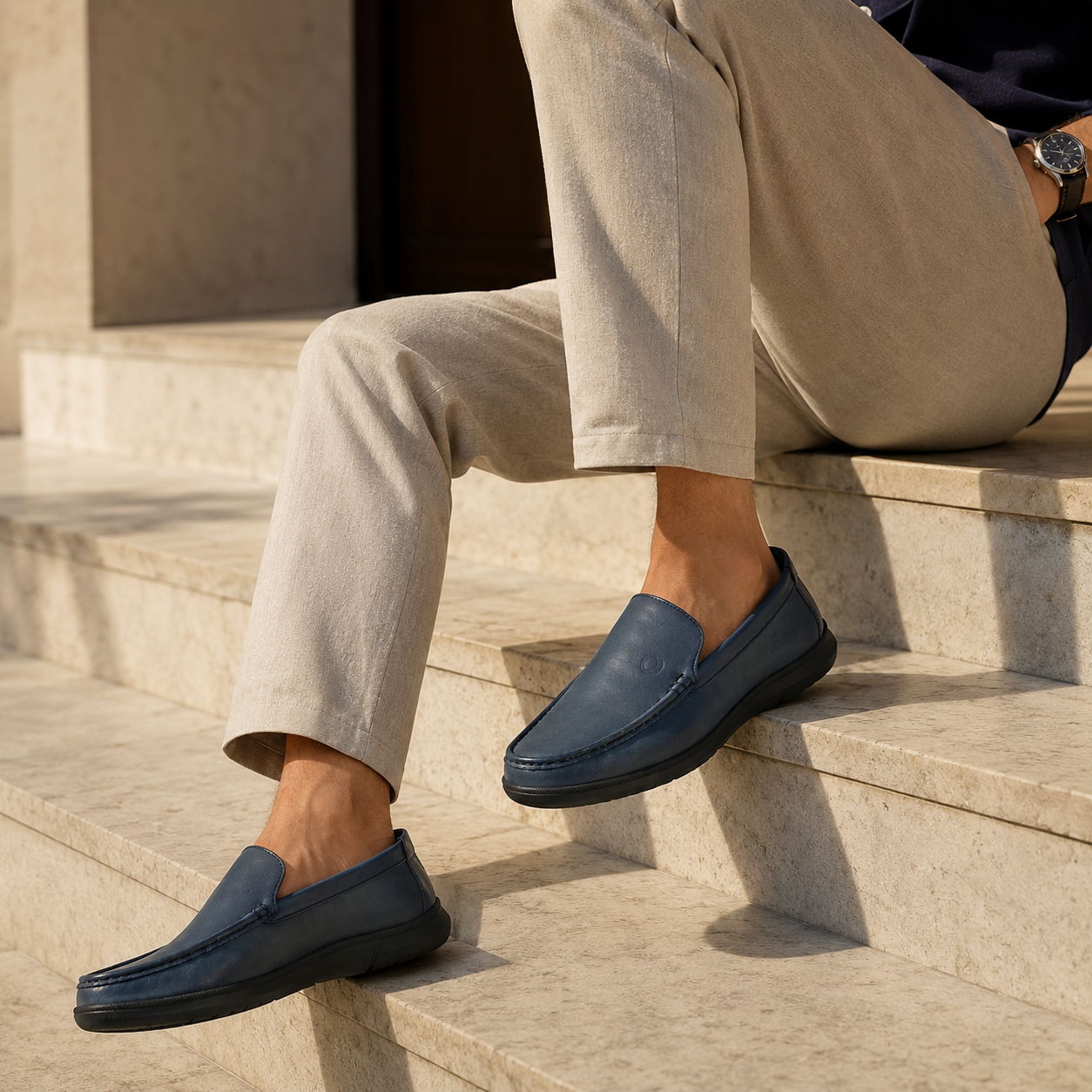 Neil Zero Gravity Lightweight Leather Slip On Sneakers