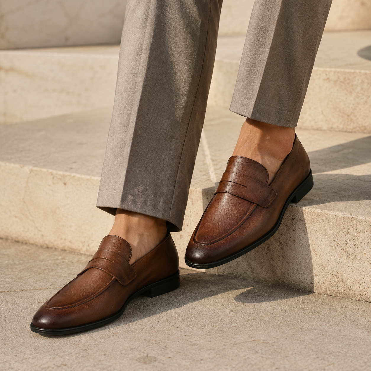 Jeremy Leather Semi Formal Loafers