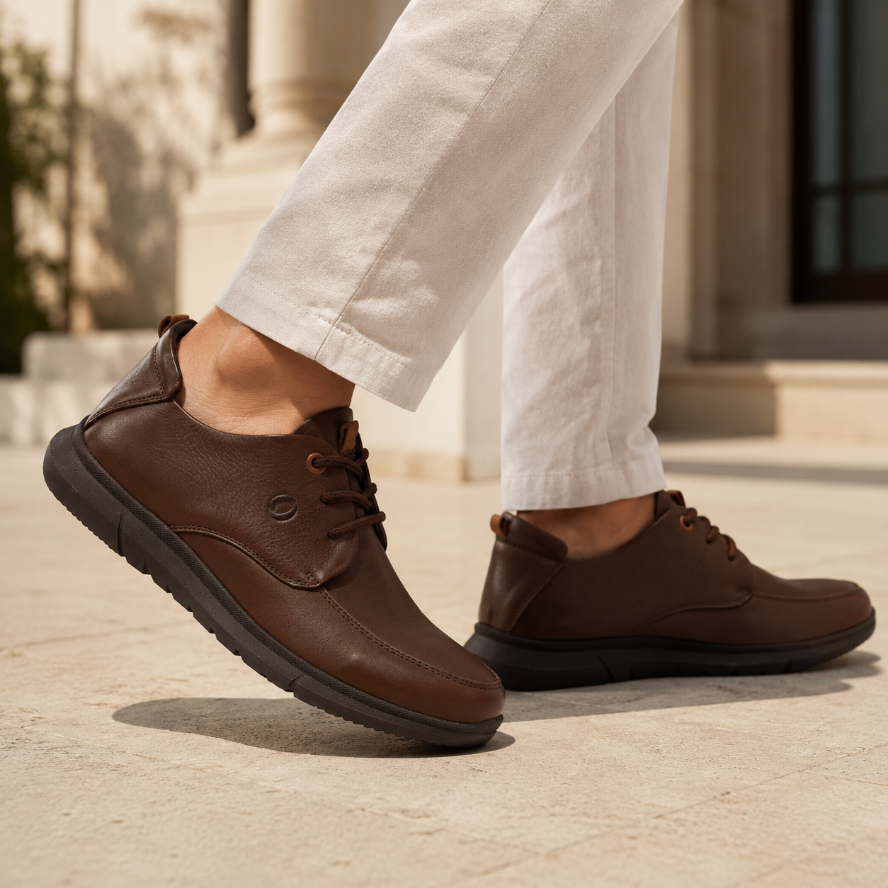 Zero Gravity Noah Leather Lace-up Sneakers - The Heels India