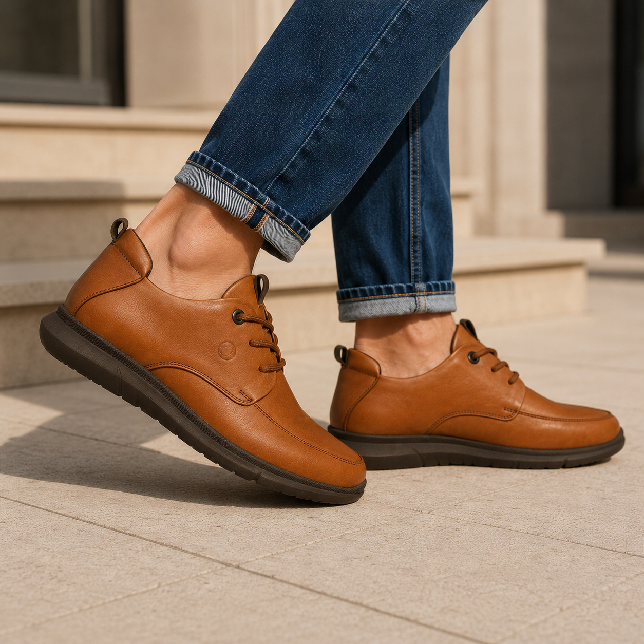 Zero Gravity Noah Leather Lace-up Sneakers - The Heels India