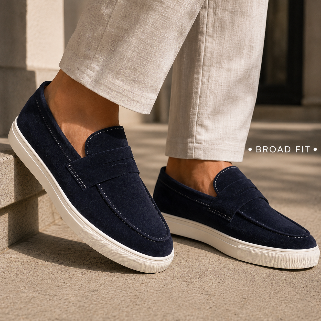 Fabrizio Suede Leather Slipons - The Heels India